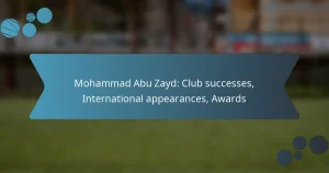 Mohammad Abu Zayd: Club successes, International appearances, Awards