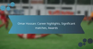 Omar Hossan: Career highlights, Significant matches, Awards